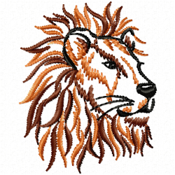 Lion Embroidery Design 3